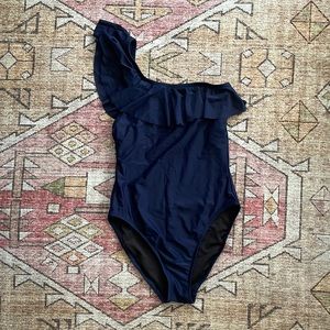 J Crew One shoulder one piece